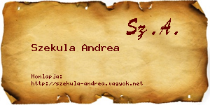 Szekula Andrea névjegykártya